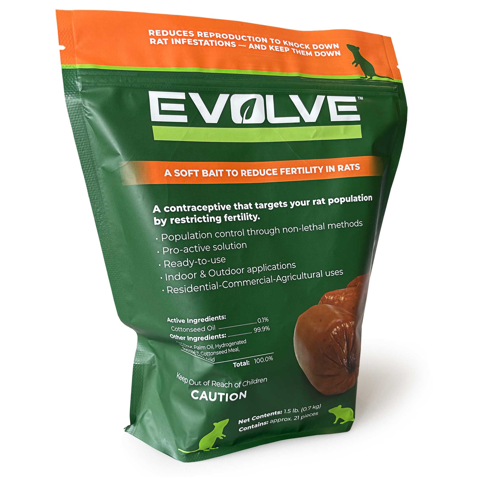 Evolve Soft Bait for Rats 1.5 lb (0.7 kg) Pouch