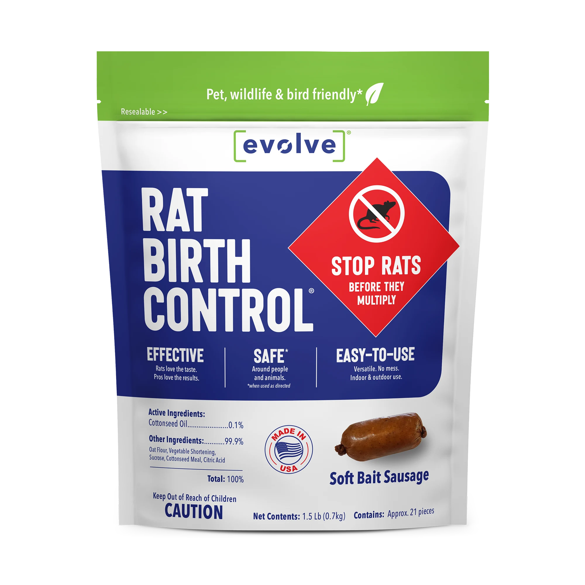 Evolve™ Rat 1.5 lb. | Buy Rat Soft Bait – SenesTech