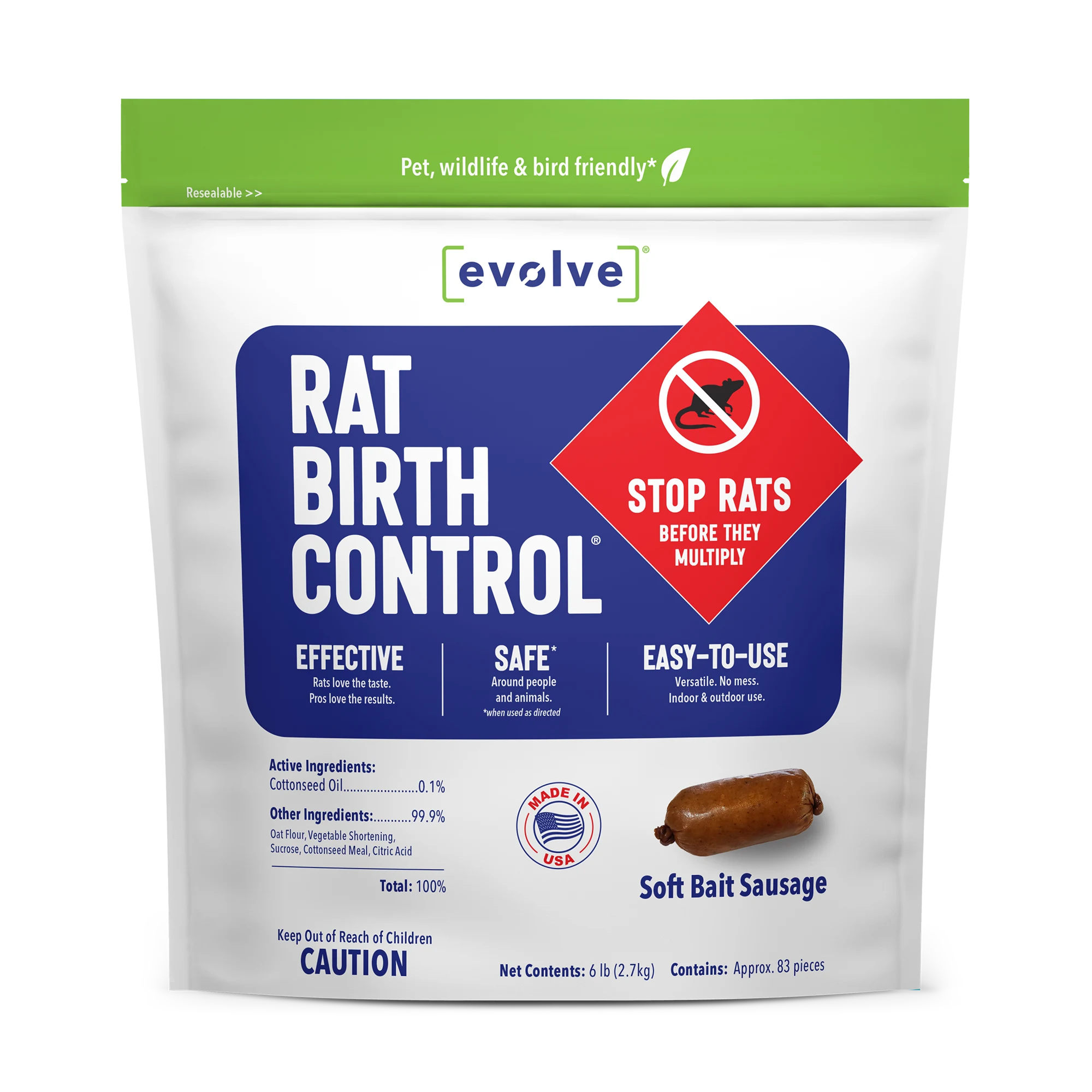 Evolve™ Rat 6.0 lb. | Buy Rat Soft Bait – SenesTech