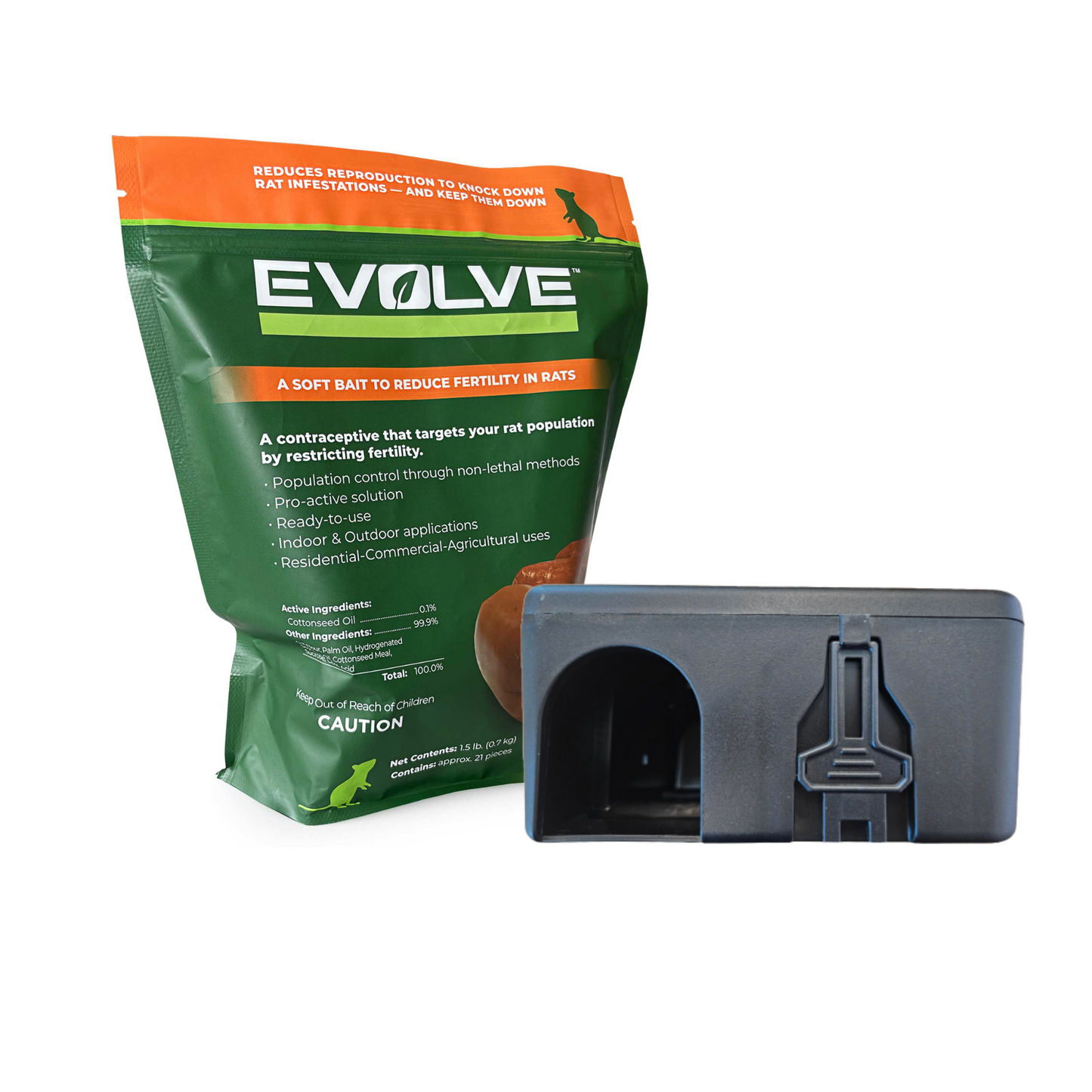 Starter Kit, Evolve™ Rat Birth Control, 1.5lb (0.7kg)