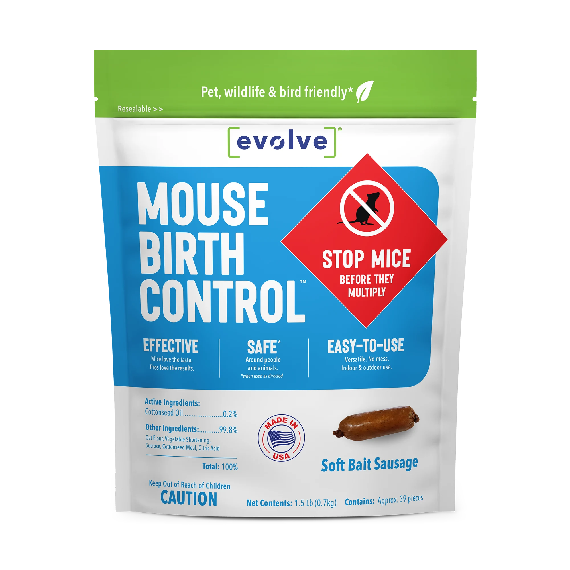 Evolve™ Mouse 1.5 lb. | Buy Mouse Soft Bait – SenesTech