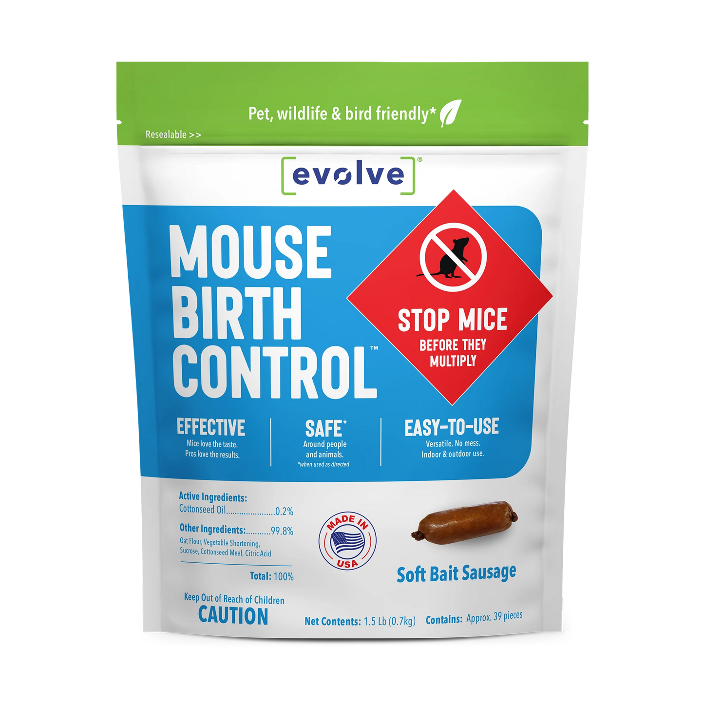 Evolve™ Mouse Birth Control™ - 1.5 lb. (680 g)
