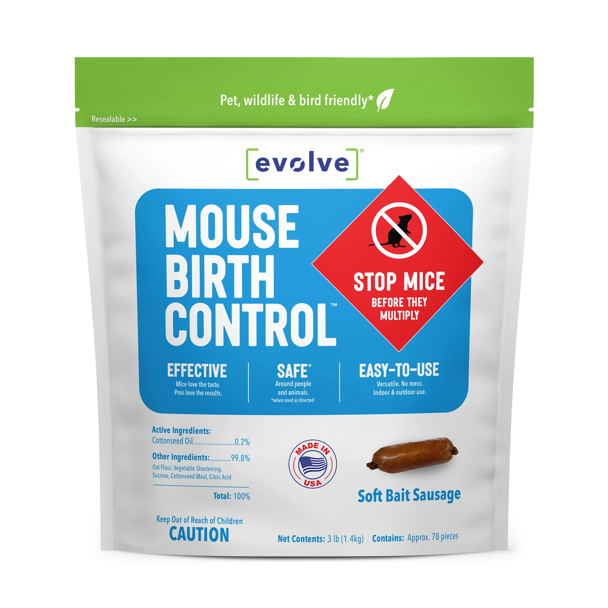 Evolve™ Mouse 3.0 lb. | Buy Mouse Soft Bait – SenesTech