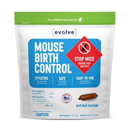 XL Starter Kit, Evolve® Mouse Birth Control - 6 lb. (2.7 kg)
