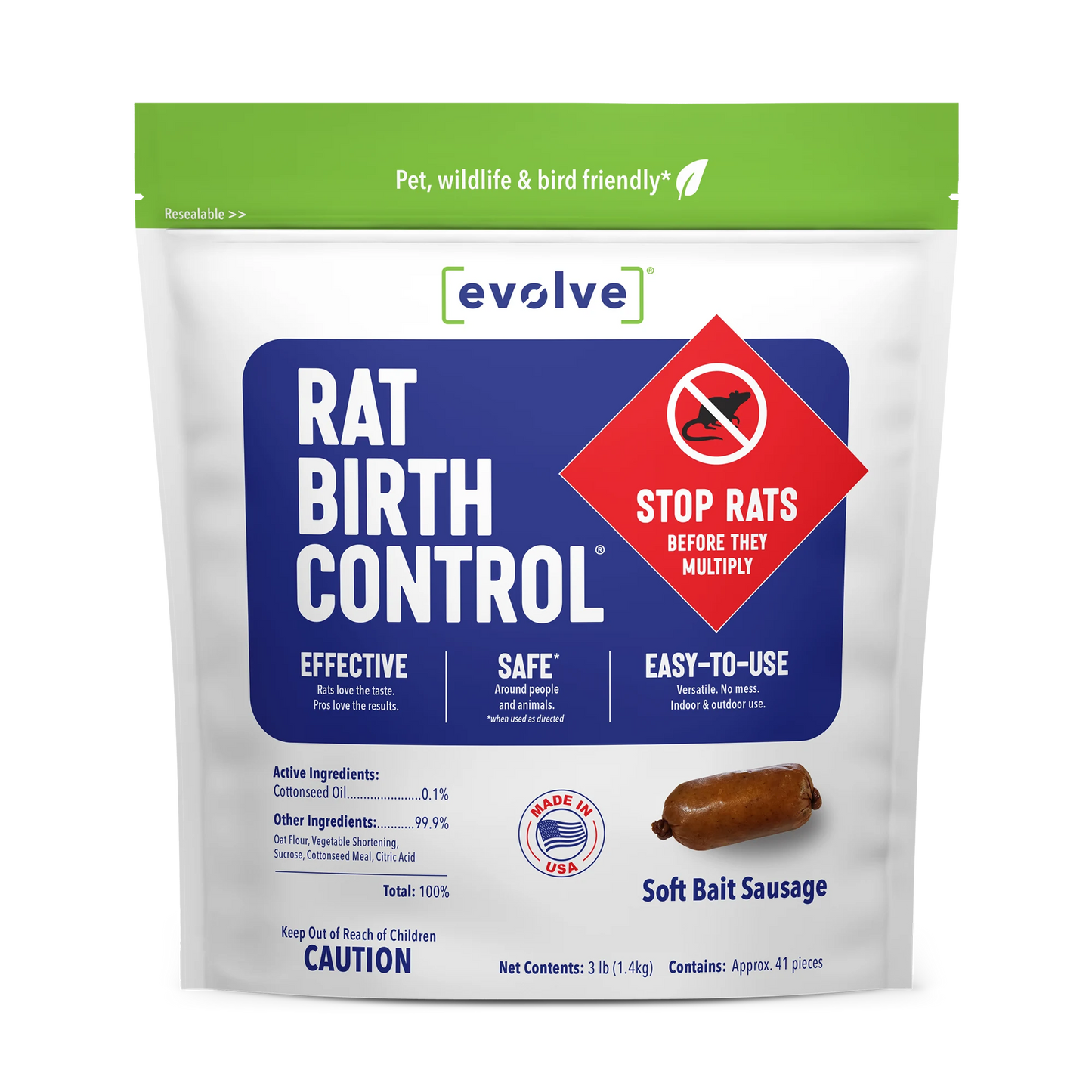 Evolve® Rat Birth Control®, 3 lb. (1.4 kg) Refill