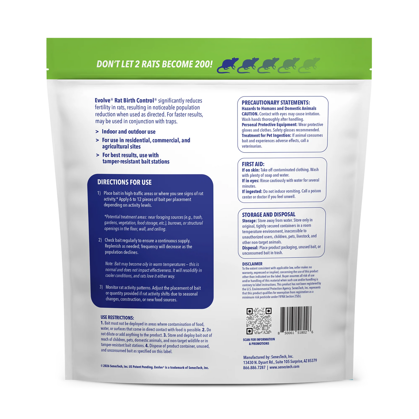 Evolve® Rat Birth Control® - 6 lb. (2.7 kg)