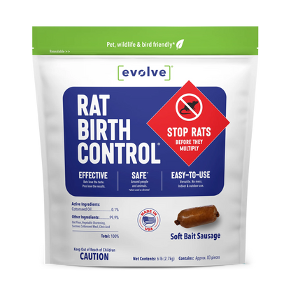 XL Starter Kit, Evolve® Rat Birth Control soft bait, 6 lb. (2.7 kg)
