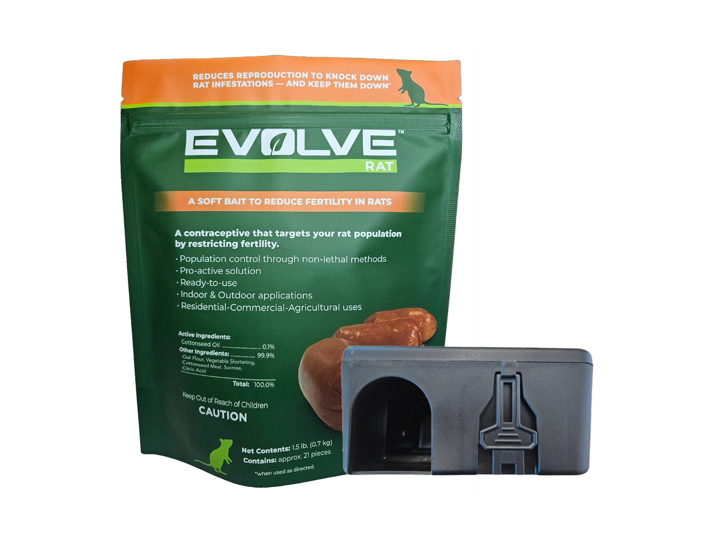 Starter Kit, Evolve™ Rat Birth Control, 1.5lb (0.7kg)